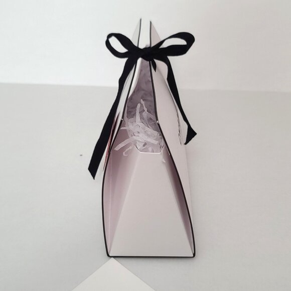 Authentic Empty CHANEL Clutch Style Gift Bag Box White Logo 8.75" X 5.5" X 3" - Picture 2 of 9